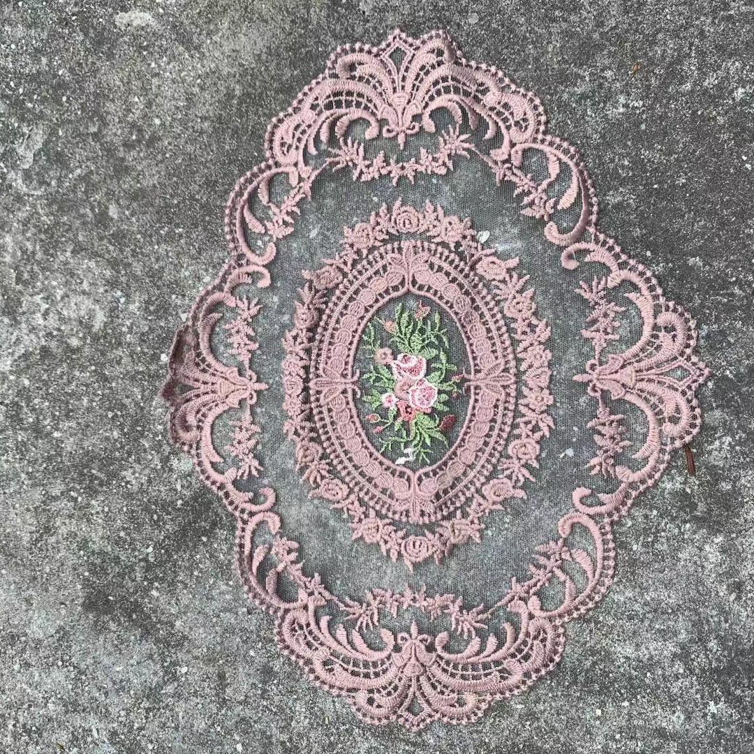 French Embroidered Lace Table Mat