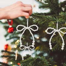 Pearl Bow Wreath Decoration