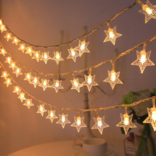 Solar Powered LED Star String Lights