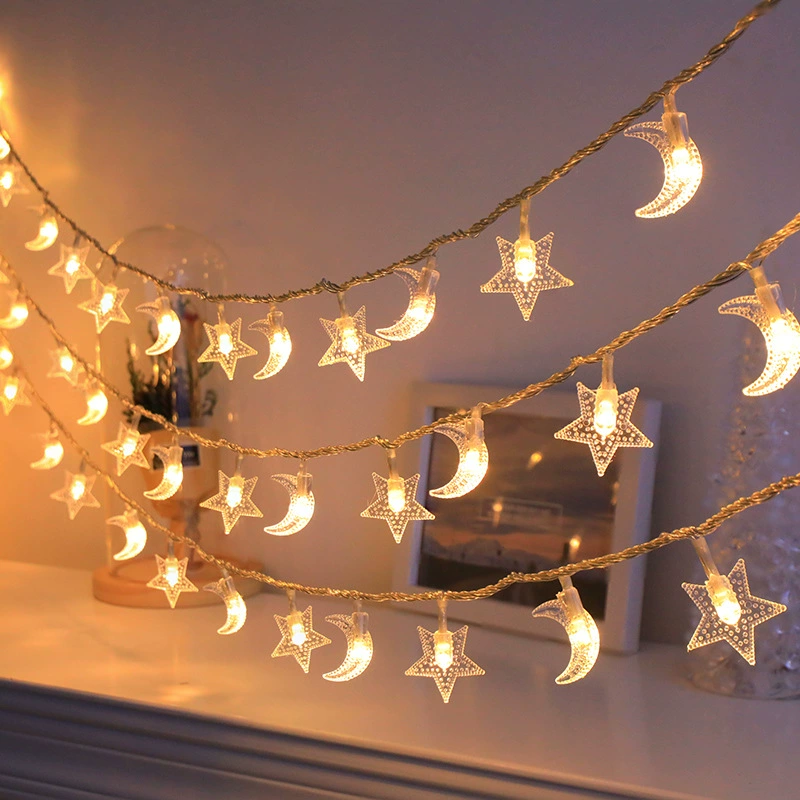 Solar Powered LED Star String Lights
