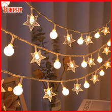 Solar Powered LED Star String Lights