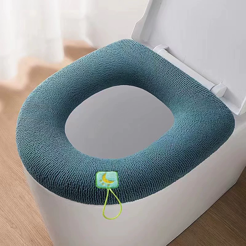 Thickened Knitted Washable Toilet Seat Cover