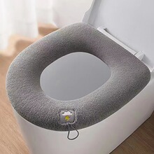 Thickened Knitted Washable Toilet Seat Cover