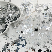 Silver Glitter Five-Point Star