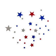 Silver Glitter Five-Point Star
