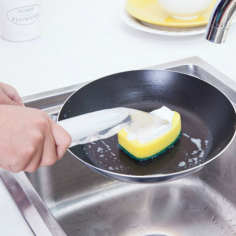 Long Handle Automatic Liquid Filling Kitchen Brush