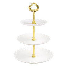 Three-Tier Plastic Dry Fruit Stand