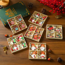 12-Pack Wooden Christmas Ornament Box Set