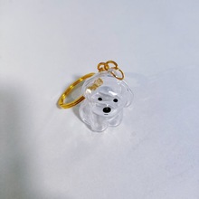 Transparent Dog Hair Capsule Charm