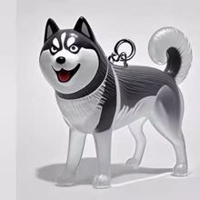Transparent Dog Hair Capsule Charm