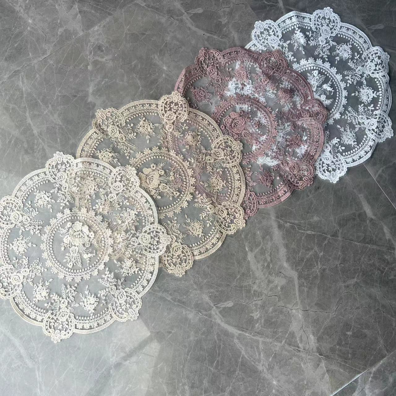 33cm Round Lace Placemat