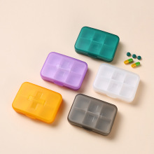 Six-Grid Portable Medicine and Jewelry Box