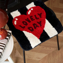 Faux Cashmere Tufted Seat Cushion