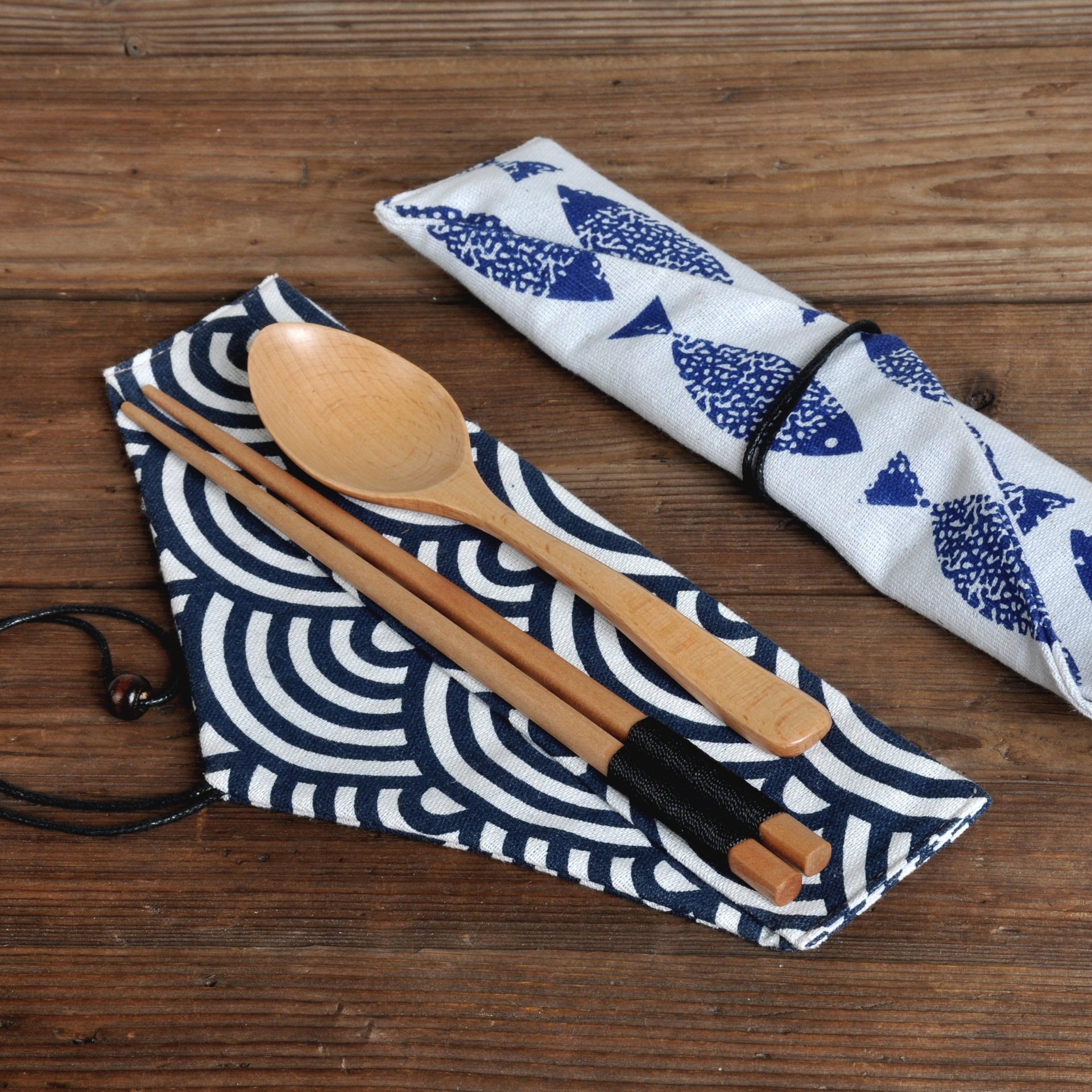 Japanese-Style Portable Chopsticks Spoon Bag