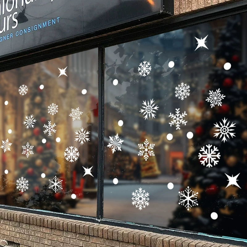 Small Snowflake Static Window Cling