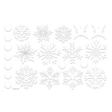 Small Snowflake Static Window Cling