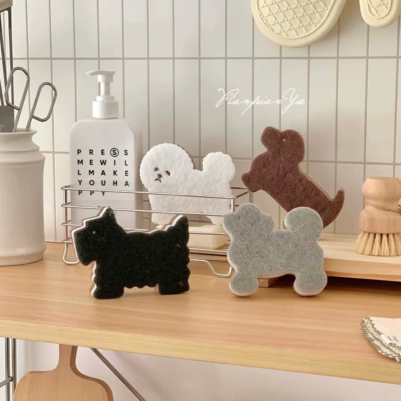 Three-Layer Composite Dog Dishwashing Sponge