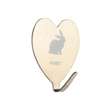 Pink Heart Stainless Steel Hook