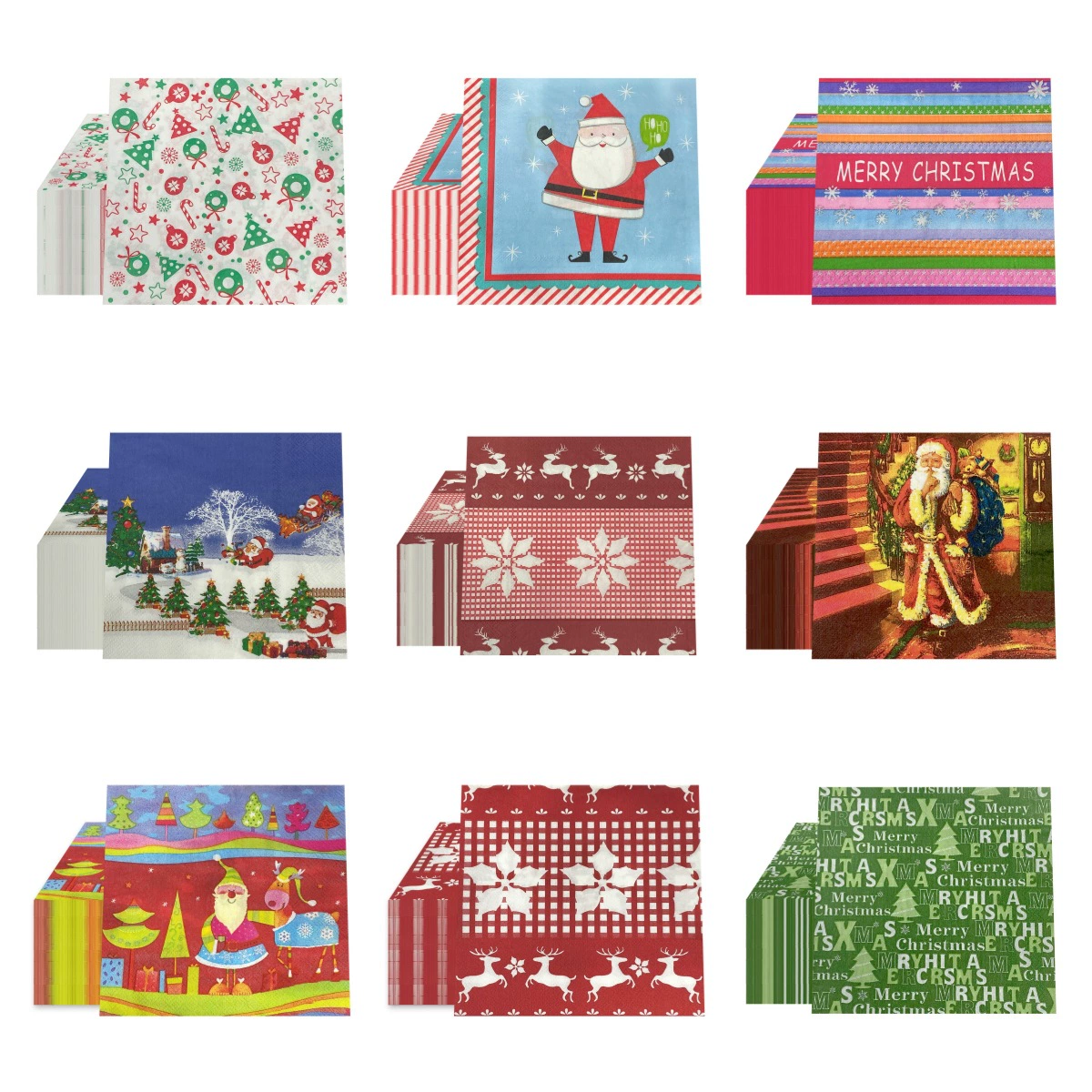 Christmas Print Pattern Disposable Napkins