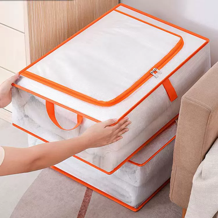 Large Transparent Mesh Quilt Storage Bag