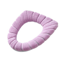 Knitted Fleece Toilet Seat Cover