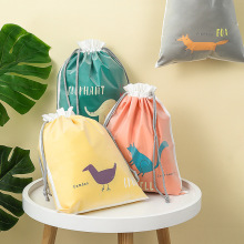 Waterproof Drawstring Double-Layer Travel Pouch