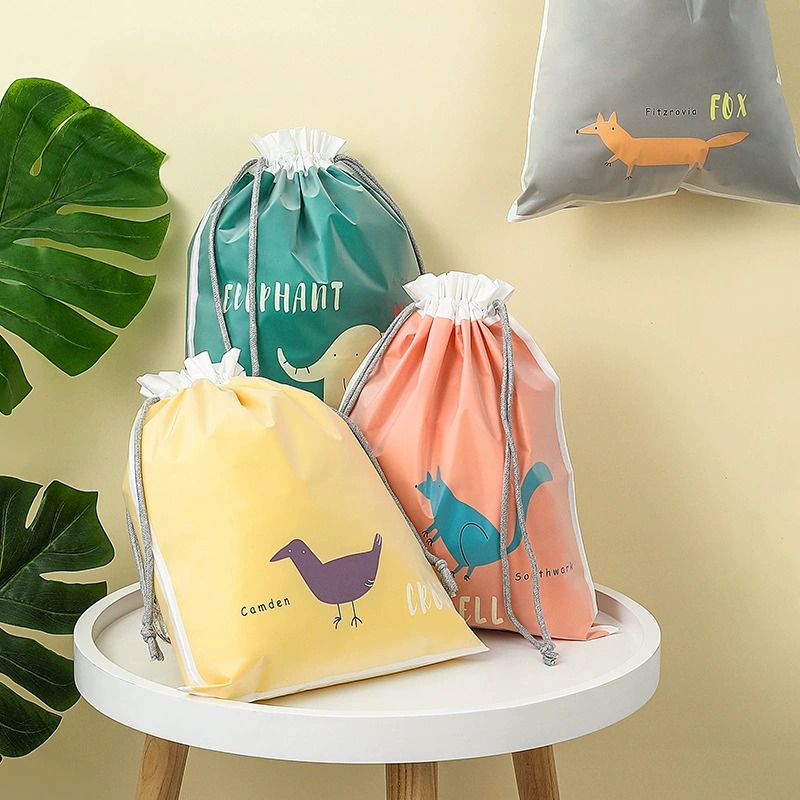 Waterproof Drawstring Double-Layer Travel Pouch