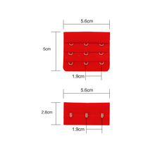 Stainless Steel Three-Row Three-Hook Bra Closure Set