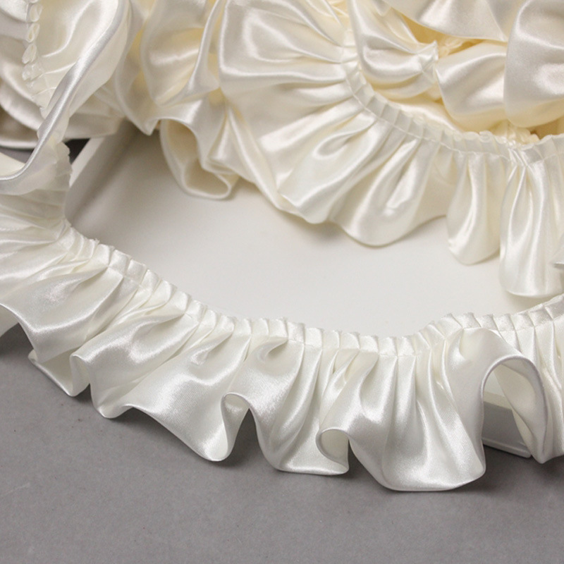 5.5cm Double-Layer Satin Pleated Curtain Fabric