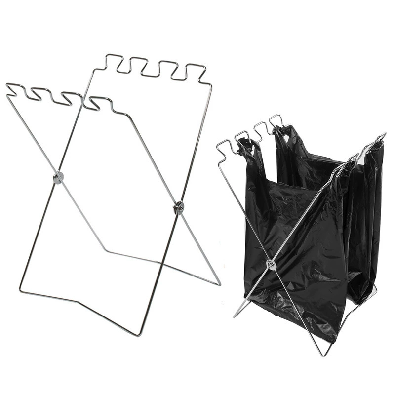 Foldable Outdoor Garbage Bag Holder Rack