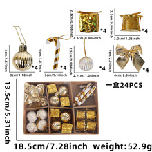 Plastic Christmas Ornament Gift Box Set