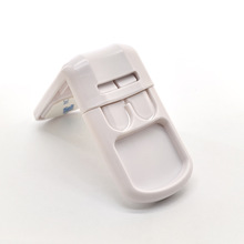 White Double Button 90 Degree Cabinet Lock