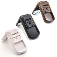 White Double Button 90 Degree Cabinet Lock