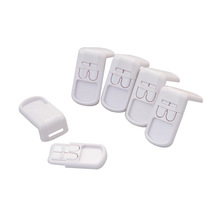 White Double Button 90 Degree Cabinet Lock