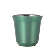304 Stainless Steel Double Wall Capsule Coffee Cup