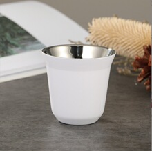 304 Stainless Steel Double Wall Capsule Coffee Cup