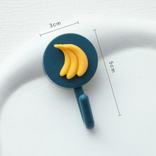 Plastic Cartoon Fruit Wall Hooks