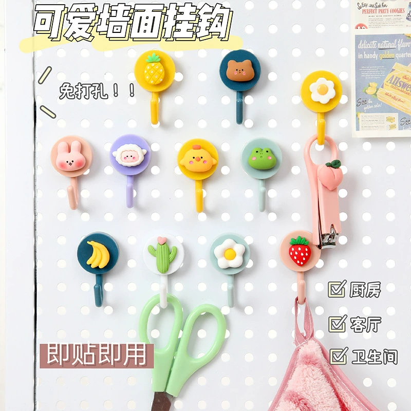 Plastic Cartoon Fruit Wall Hooks