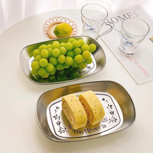American Tinplate Stainless Steel Snack Plate