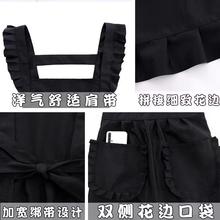 Women's Anti-Stain Logo Print Waist Apron
