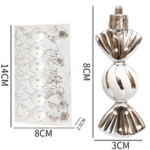 Plastic Painted Round Christmas Ornaments