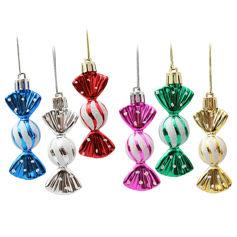 Plastic Painted Round Christmas Ornaments