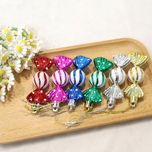 Plastic Painted Round Christmas Ornaments