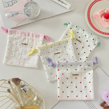 Ins Style Printed Heart Storage Bag
