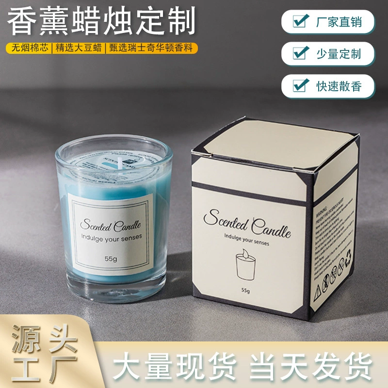 Soy Wax Scented Candle in Glass Cup