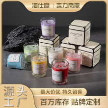 Soy Wax Scented Candle in Glass Cup