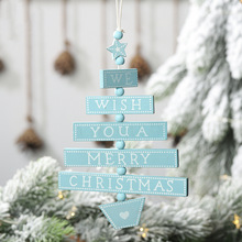 Small Wooden Christmas Tree Pendant