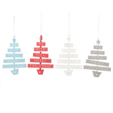 Small Wooden Christmas Tree Pendant