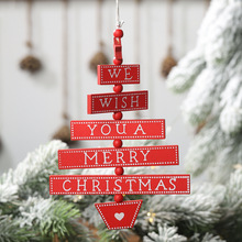 Small Wooden Christmas Tree Pendant
