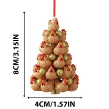 Acrylic Animal Christmas Tree Clogs Pendant